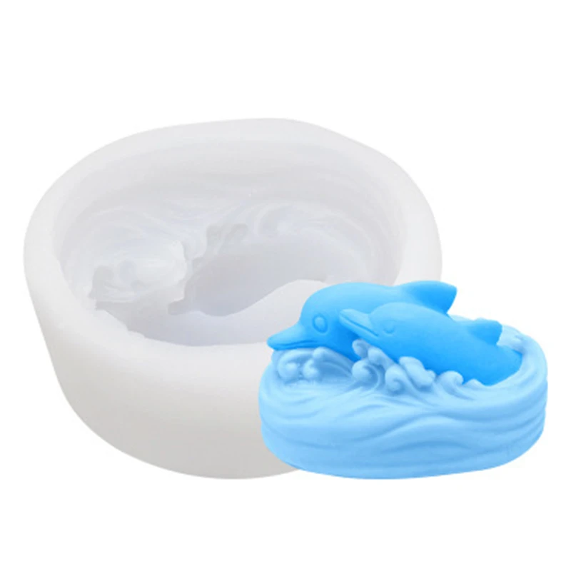 Силиконовая форма для мыла в виде Дельфин |