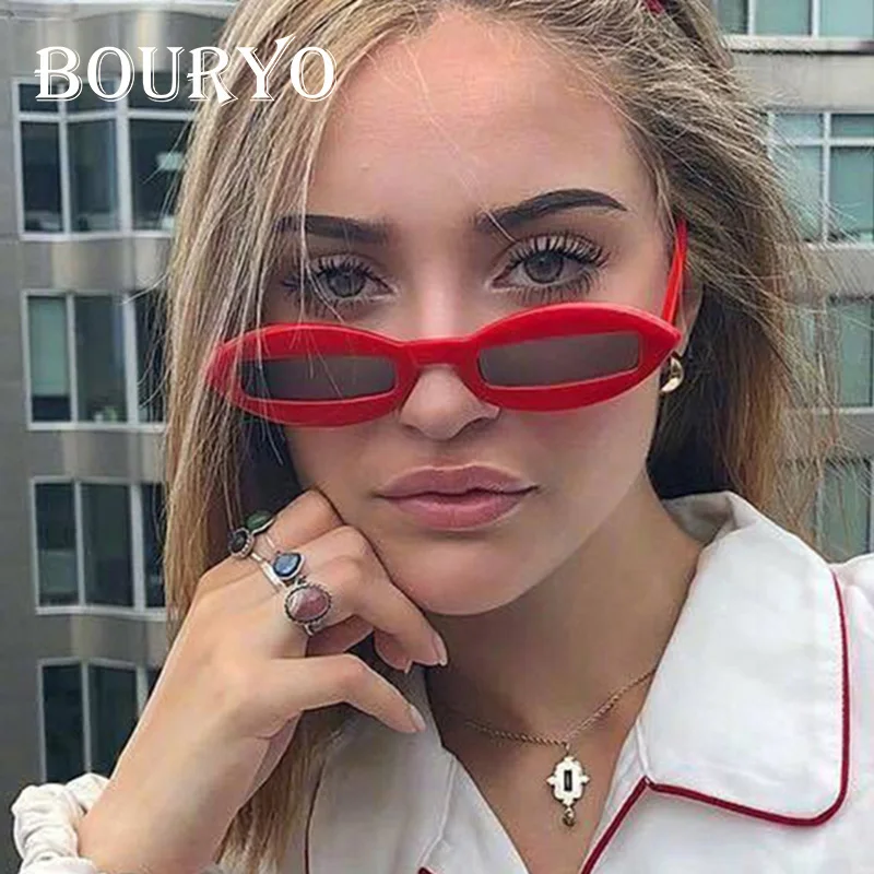 Бурьо модные маленькие прямоугольные Солнцезащитные очки женские 2019 винтажная