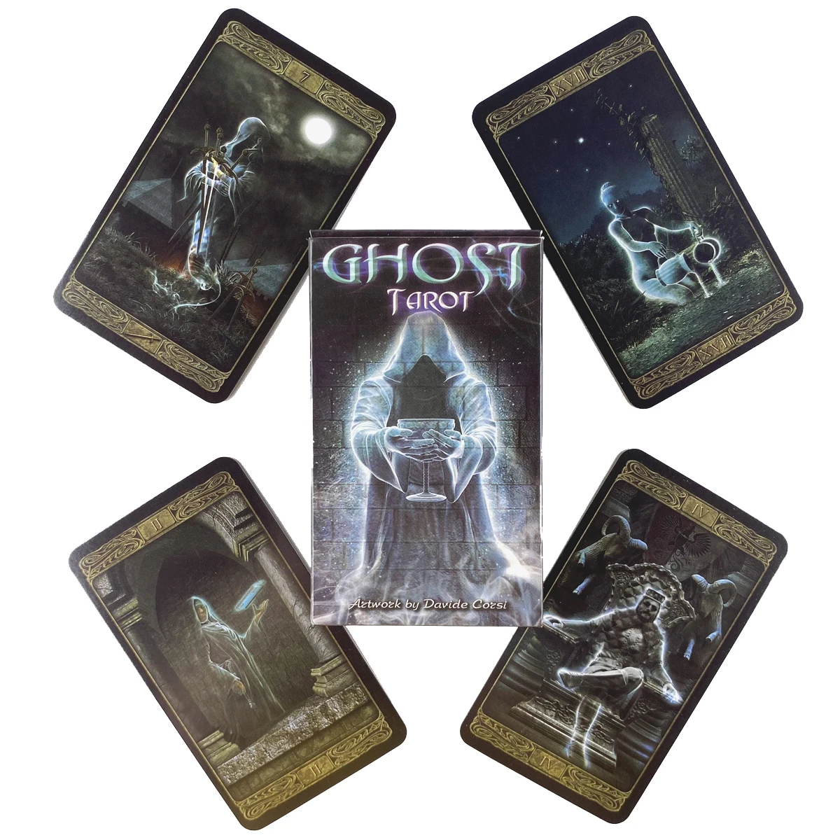 

Ghost Tarot Deck Leisure Party Table Game High Quality Fortune-telling Prophecy Oracle Cards With PDF Guidebook