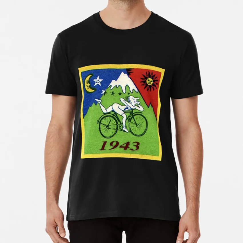 Альберт Хоффман LSD велосипед день футболка дэдхед подарок рубашки для в стиле