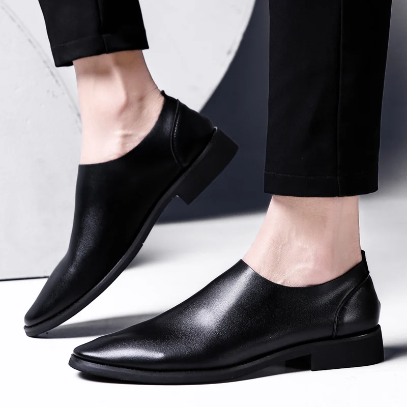 Лоферы Водонепроницаемые мокасины из натуральной кожи Мужские слипоны Дышащие