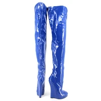 7 08in high height womens sex boots party boots wedges heel over the knee high boots us size 6 14 no mt1810
