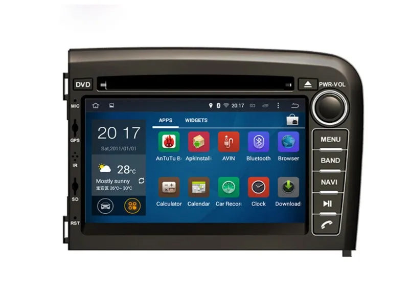 Автомобильный DVD плеер с gps навигацией 7 дюймов Android 9 0 для VOLVO S80 1998 2006