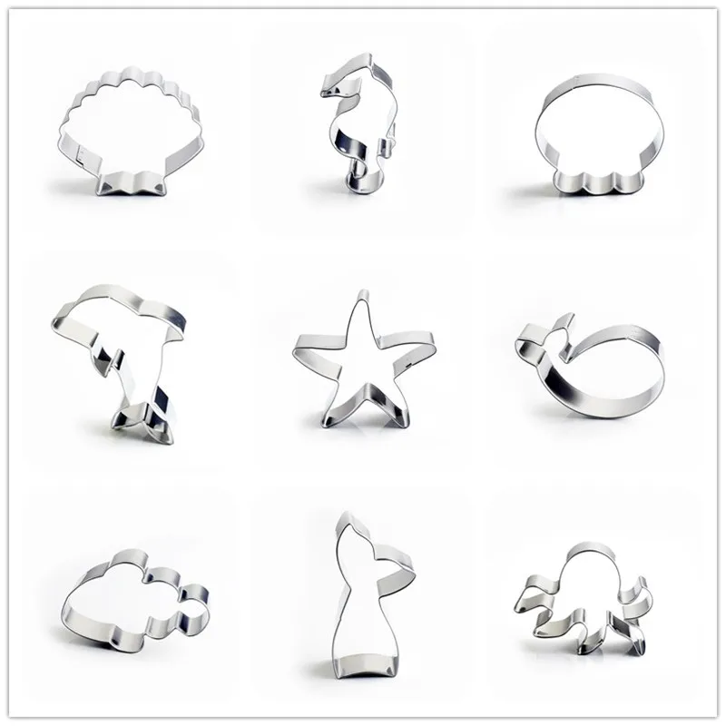 Нержавеющая сталь Морская Раковина звезда формочка для печенья украшения торта