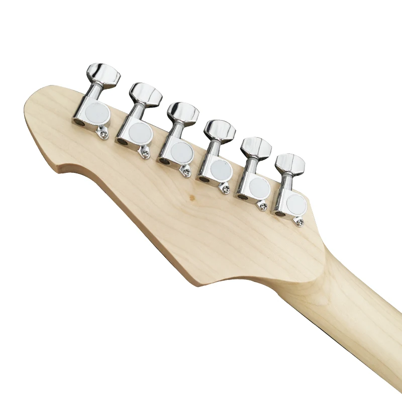 Электрогитара ST 6 струн красный черный зеленый цвет музыкальный инструмент |