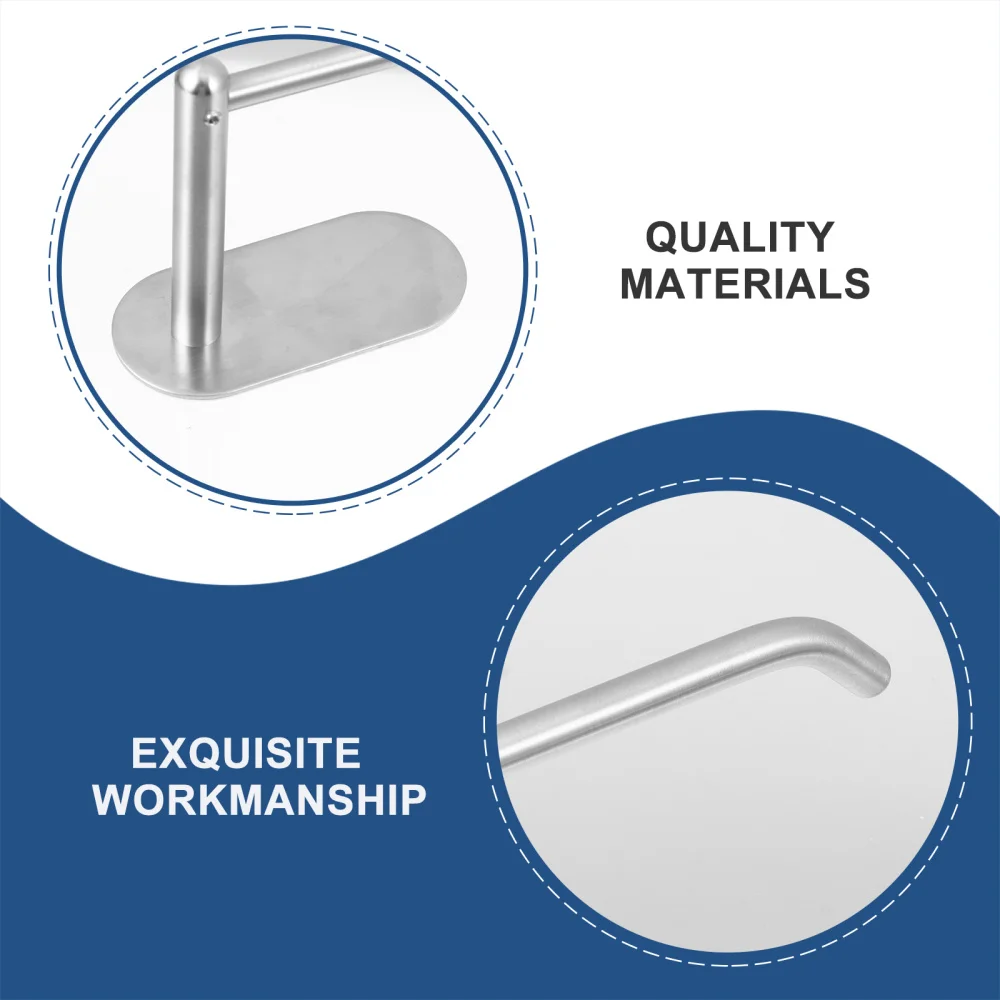 

1pc Long Towel Rack Stainless Steel Towel Holder Rack Roll Paper Hanger