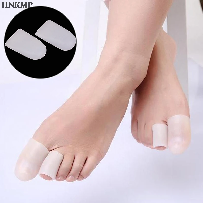 

1Pair Silicone Little Toe Tube Corns Blisters Corrector Pinkie Protector Gel Bunion Toe Finger Protection Gel Sleeve 4 Style