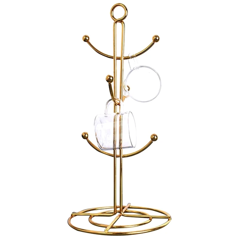 Столешница для кружки с деревом сушилка кофейных чашек 6 крючками кухонная