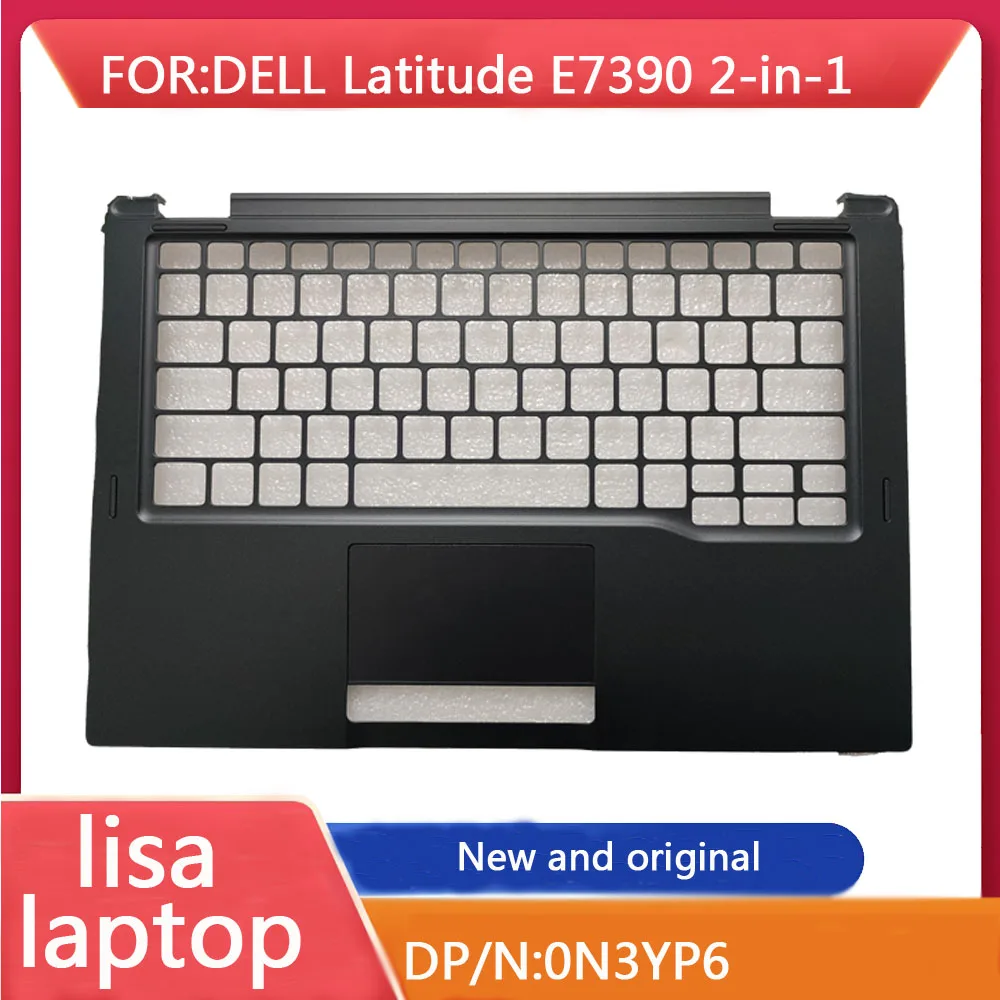 

New For Dell Latitude E7390 2-in-1 Palm Rest Keyboard Upper Cover C Housing SC Card Slot 0JMP2Y
