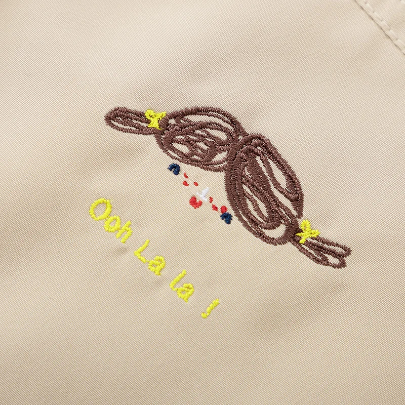 

SEMIR Women long windbreaker 2020 new loose long-sleeve hooded embroidery trendy woman fashion windbreaker jacket