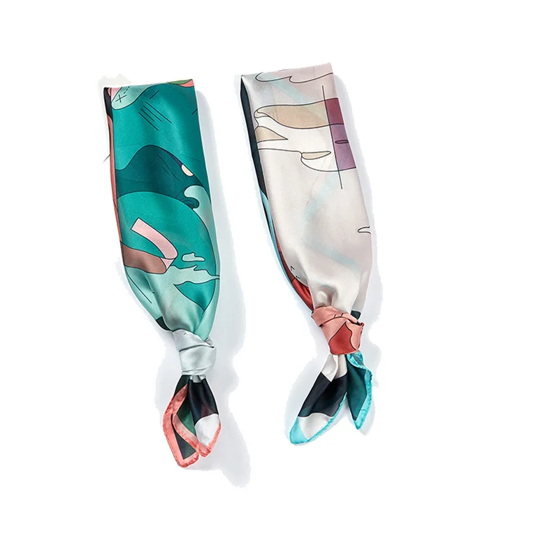 

Silk Scarf Women Shawls Wraps Fashion Small Hair Neck Hijabs Foulard Scarves Female Lady bufanda seda mujer echarpe ete soie