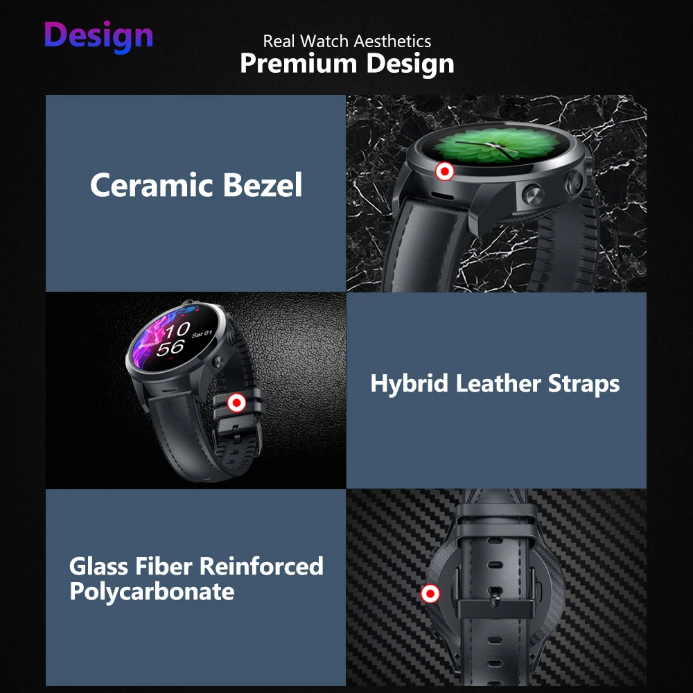 Zeblaze THOR 5 PRO 4G SmartWatch 1 6 дюйма Хрустальный дисплей GPS/ГЛОНАСС четырехъядерный 32 ГБ 800