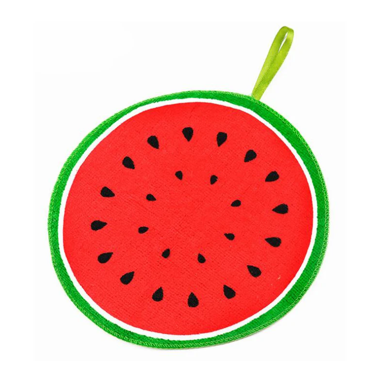 Мультяшное фруктовое полотенце для рук детское из микрофибры мягкое плюшевое