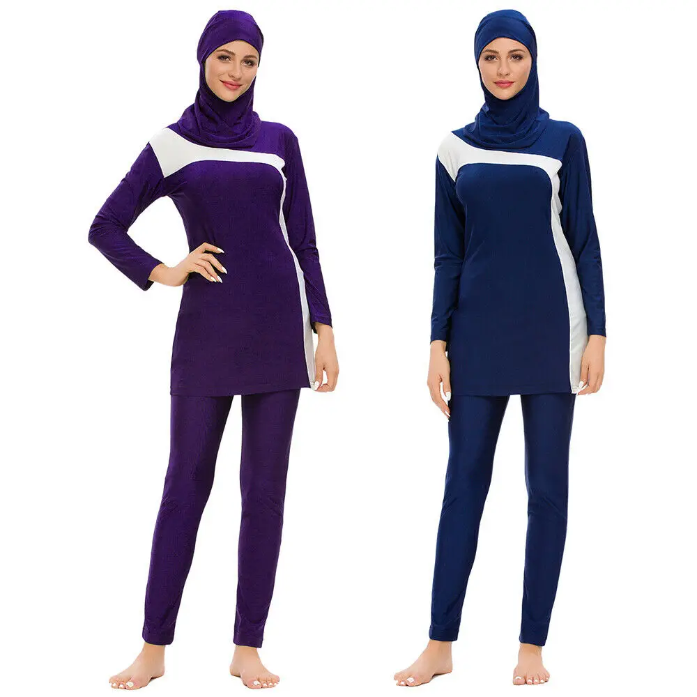3 шт. Burkini купальник для мусульманок мусульманский хиджаб пляжная одежда арабский