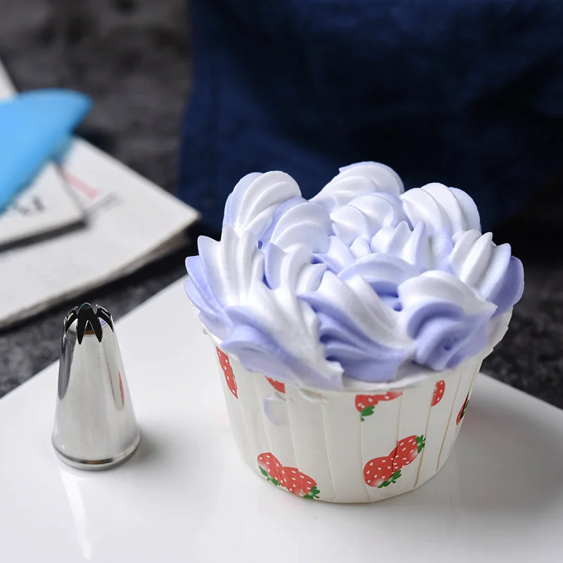 1pc Bakerdream украшение торта фонданта кекс глазурь кондитерский инструмент трубопровод Насадки Советы мульти-открытие украшение наконечник для травы волос мех - Цвет: 1pc