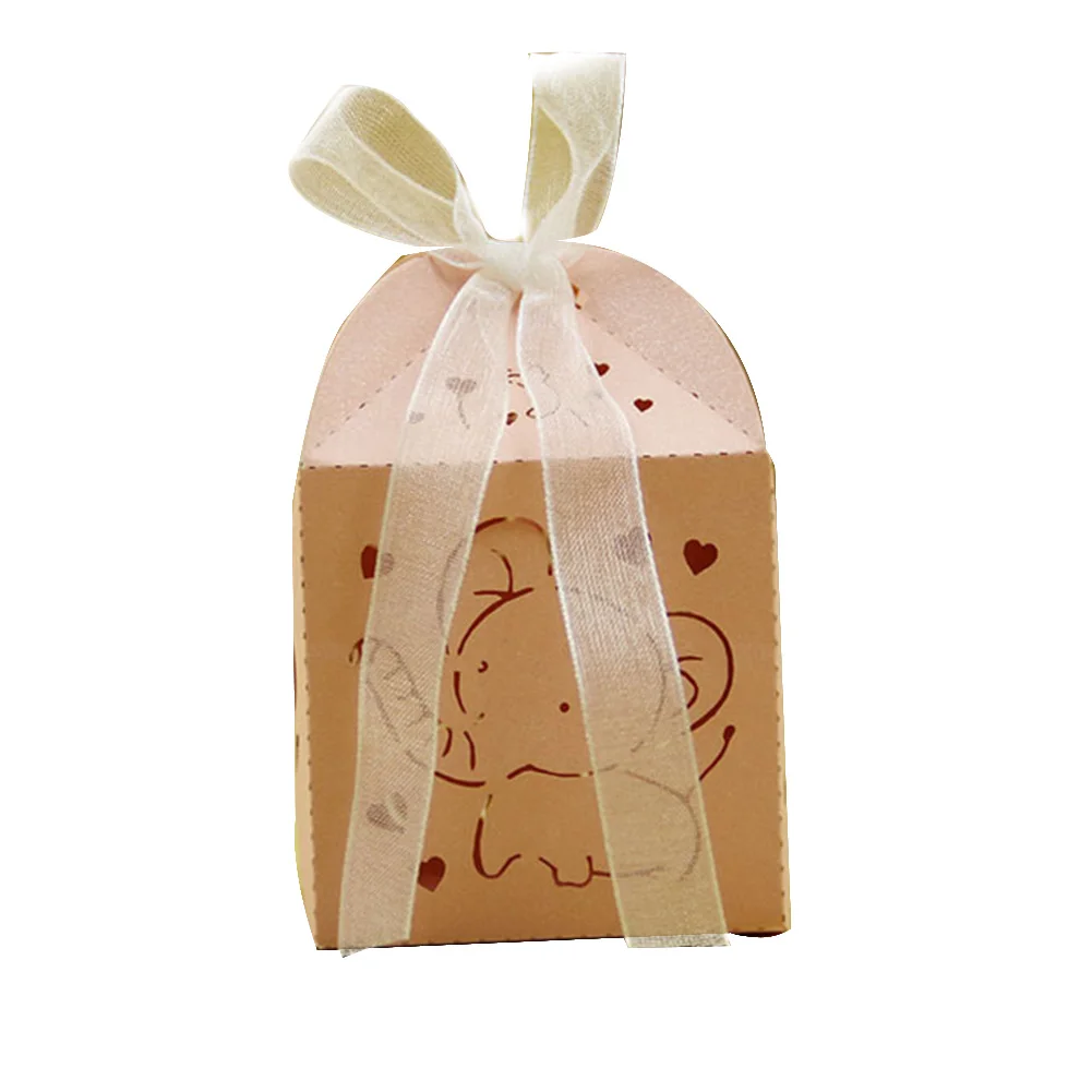 10 шт. детская Свадебная коробка для конфет на день рождения выдолбленный