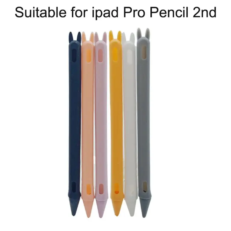 Милые заячьи ушки анти прокрутки Мягкая силиконовая защитная крышка для задней