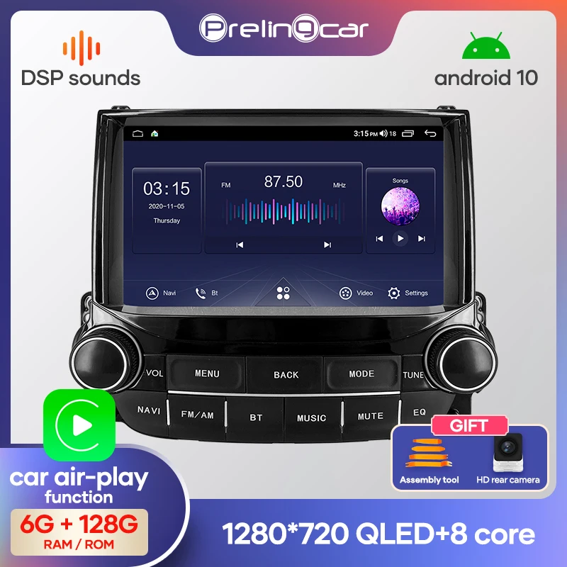Автомобильная система prelingcar Android 10 0 стерео с сенсорным IPS экраном для Chevrolet Malibu