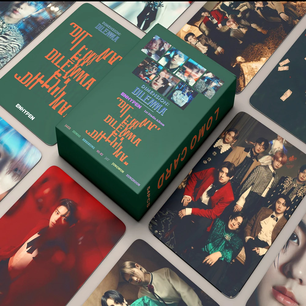 

54 шт./Kpop ENHYPEN Lomo карты для нового альбома Размеры: дилемма Мини Фотоальбом K-pop ENHYPEN карты для фотографий