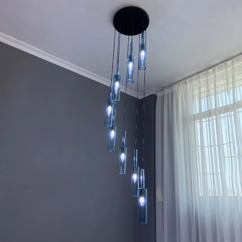 売却 階段クリスタルスパイラルシーリングライト,屋内照明,天井固定具,サスペンション