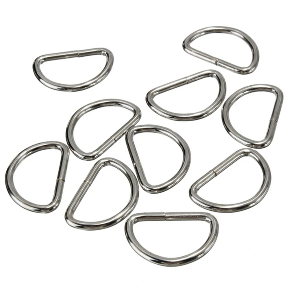 10 _ D кольцо с металлической пряжкой детали для рюкзака и сумки кожаный ремешок