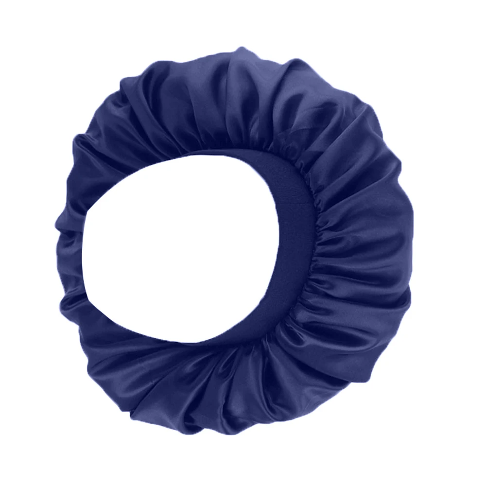 Женская мягкая из натурального шелкового атласа шапка для ночного сна шарфы