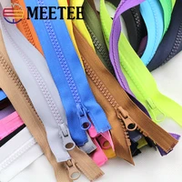 10pcs meetee 5 7090cm resin zipper open end zip for tent jacket coat tailor garment bags home textile sewing crafts accessory