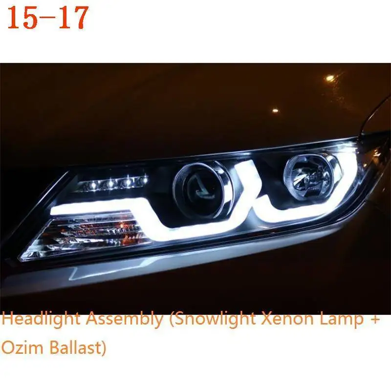 MODEL C Assessoires дневные ходовые Drl Стайлинг Neblineros Para авто светодиодные передние противотуманные фары Задние Автомобильные фары в сборе для Honda City - Цвет: MODEL C