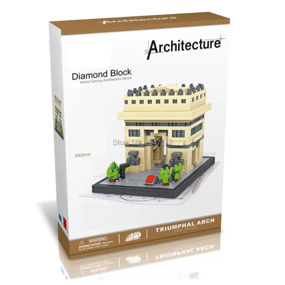Хит lepining city creators architecture классика Франция Триумфальная арка модель Парижа мини