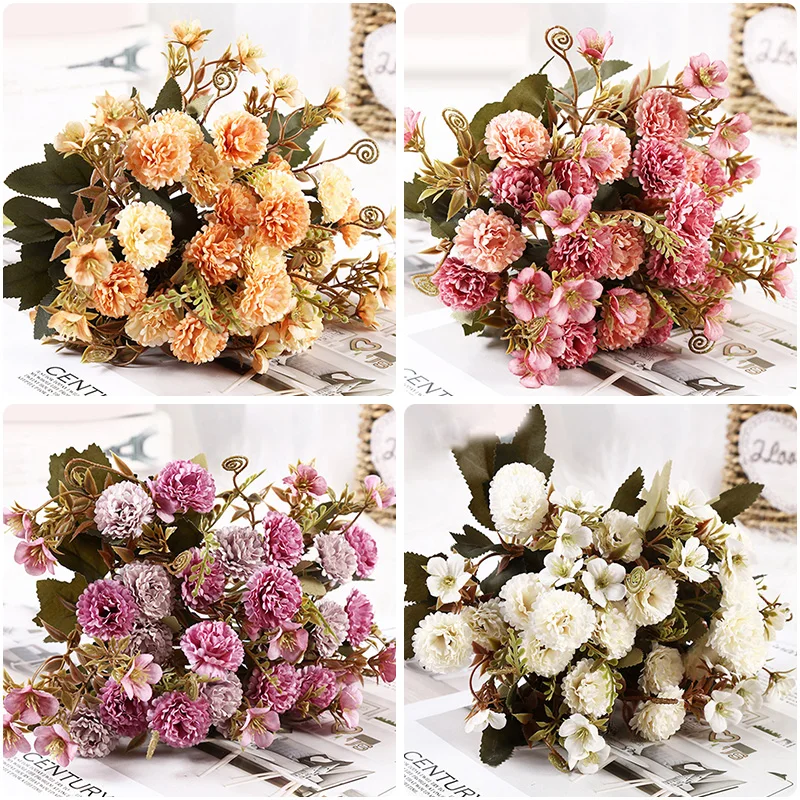 

5 Fork Simulation Ancient Shore Lilac Flower Wedding Decoration Simulation Flower Home Decoration Simulation Lilac Flower