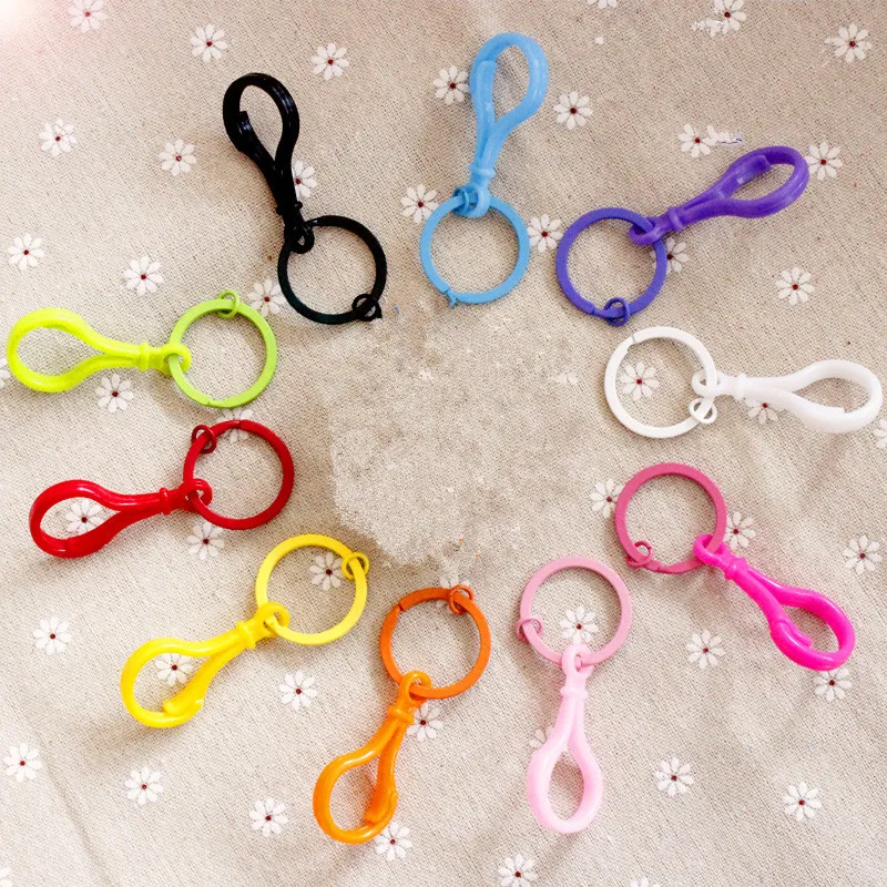 2 шт Пластиковые лампы формы Омаров застежки сумка кошелек брелок Крюк зажим DIY