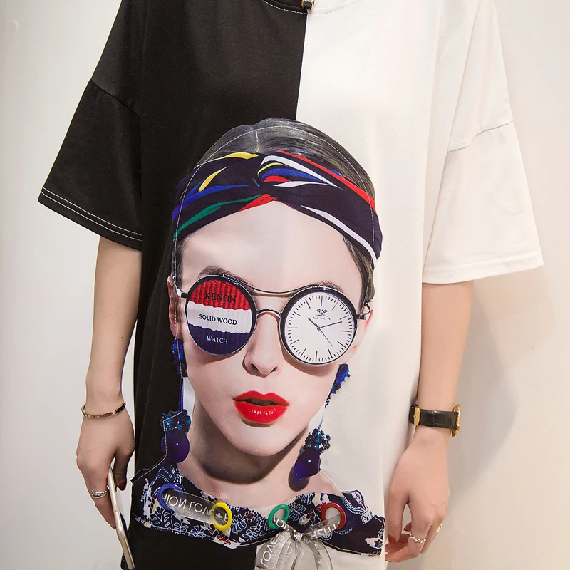 Super Fire Cec короткий рукав женское платье в европейском стиле большая версия летнее