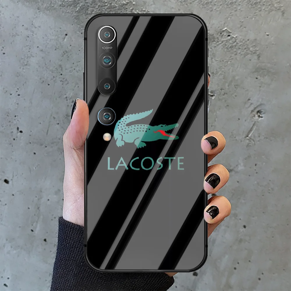 

LACOETE French Luxury Brand Phone Tempered Glass Case Cover for Xiaomi Mi A MAX X POCO M Note 3 9 10 11 i T Pro Lite Fashion