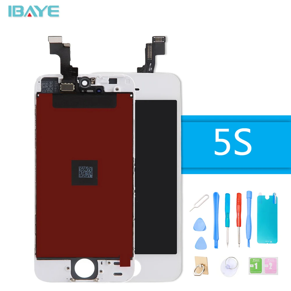 ЖК дисплей для iPhone 5S замена экрана lcd кодирующий преобразователь сенсорного в