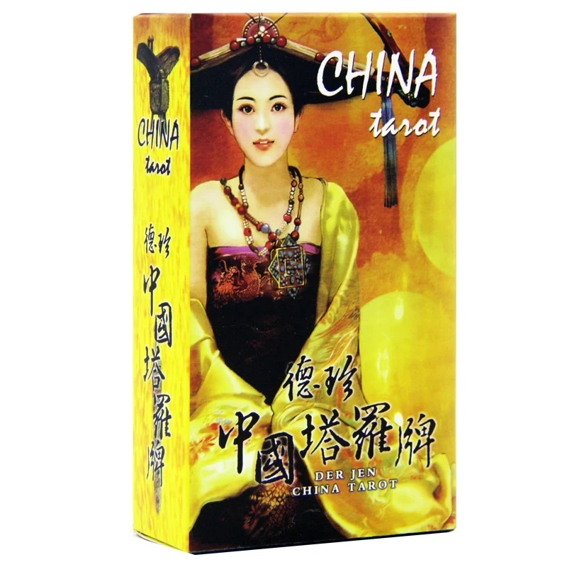 

Оригинальные китайские карты Таро колода гадания карты игра 12*7 см китайская/английская версия для семьи/друзей с книгой