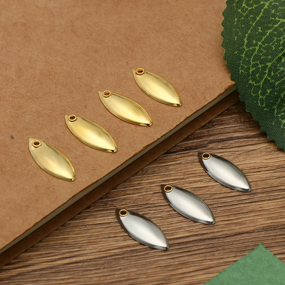 10 шт. Золотая Серебряная медная блесна нахлыстовая рыболовная приманка Спиннер