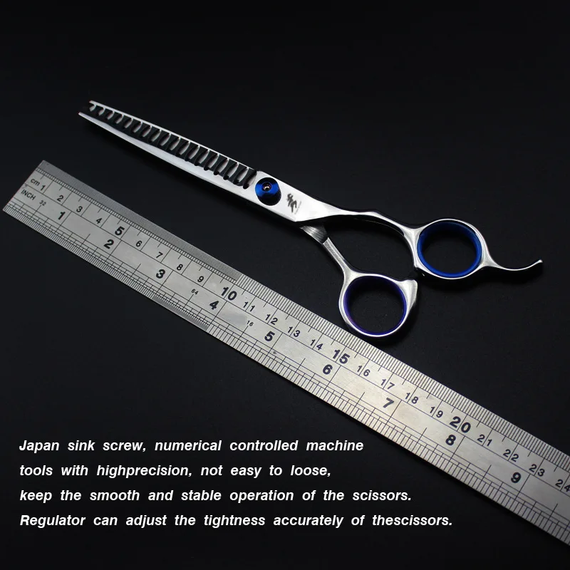 7-дюймовые филировочные ножницы для животных парикмахерские домашних | Дом и сад