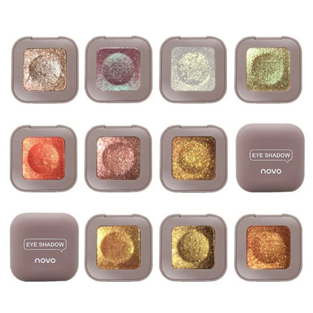 10 цветов блестящие тени для век галактика палитра макияжа мерцающие матовые