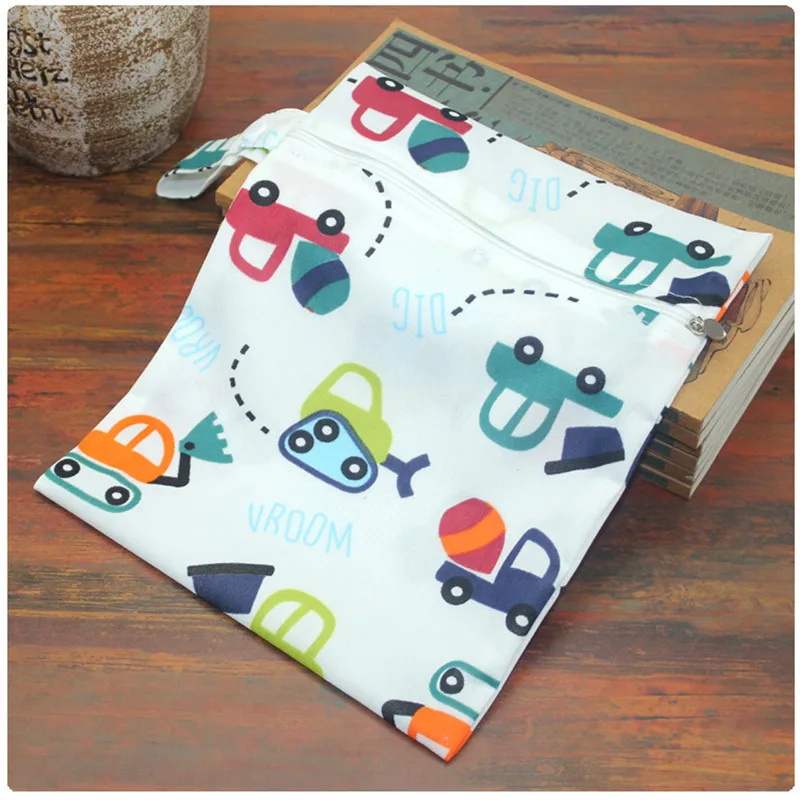 Водонепроницаемый многоразовый влажный мешок с напечатанным карманом сумки для