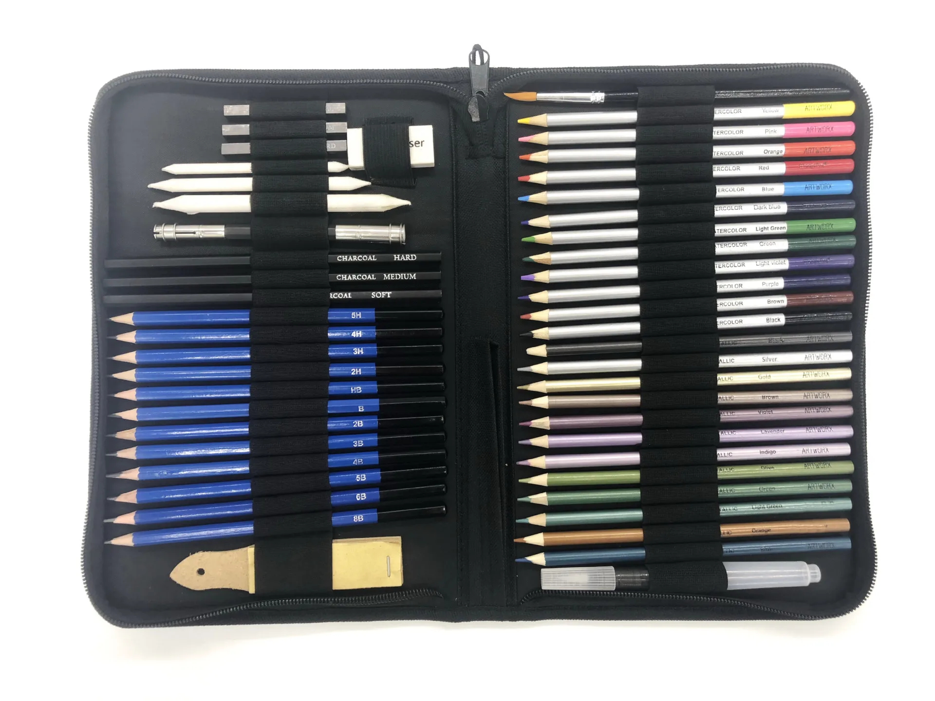 Color Pencil Paint Set 51 Pcs Including 39 Colored Drawing Professional Adult Kids Stationery | Канцтовары для офиса и дома