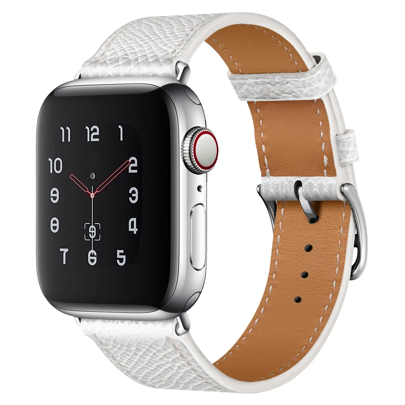 

High quality Leather loop Band for Apple watch 42mm 38mm 41mm for iWatch 40mm 44mm Sports Strap Tour band Series 7 2 3 4 5 6 SE
