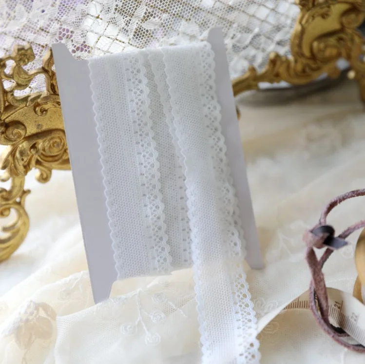 Hot!! 5 Meters White Pink Orange Lace Ribbon Stretch Elastic Trim Sewing Supplies Applique Fabric On sale DIY Garment | Дом и сад