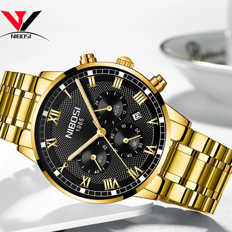 NIBOSI 2019 New Men's Watch Top Brand Luxury Waterproof Quartz Sports Fashion Casual Business Relogio Masculin | Наручные часы