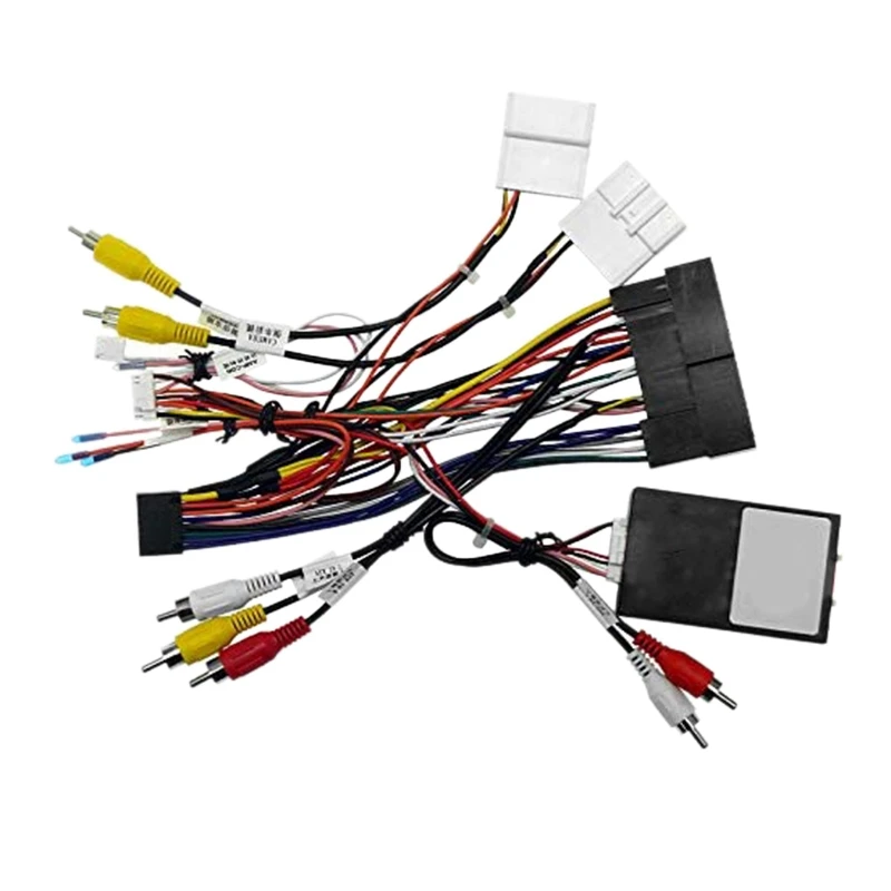 

Автомобильный 16-контактный аудиошнур электропроводки с коробкой Canbus для Hyundai Elantra SantaFe IX45 K3 Sportage Sorento