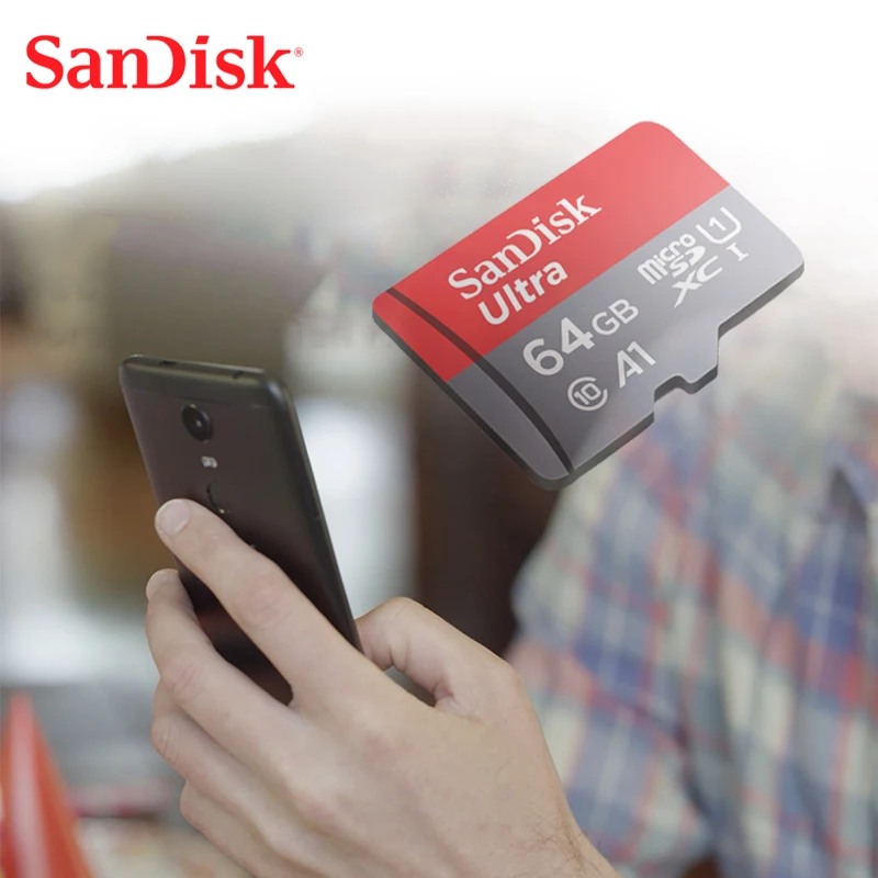 Двойной Флеш-накопитель SanDisk microSDHC/SDXC карты 256G 200G 128G 64G UHS-I A1 слот для карт памяти