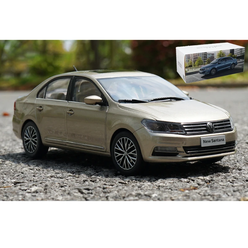 

Литая Игрушечная машина 1: 18 VW Volkswagen, оригинальная новая модель автомобиля SANTANA 2017, украшение автомобиля, имитация коллекции из сплава (мален...