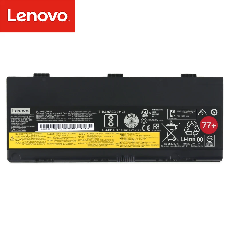 SB10H45078 00NY493 оригинальный аккумулятор для ноутбука Lenovo ThinkPad P50 P51 P52 00NY492 01AV477 SB10H45077 77