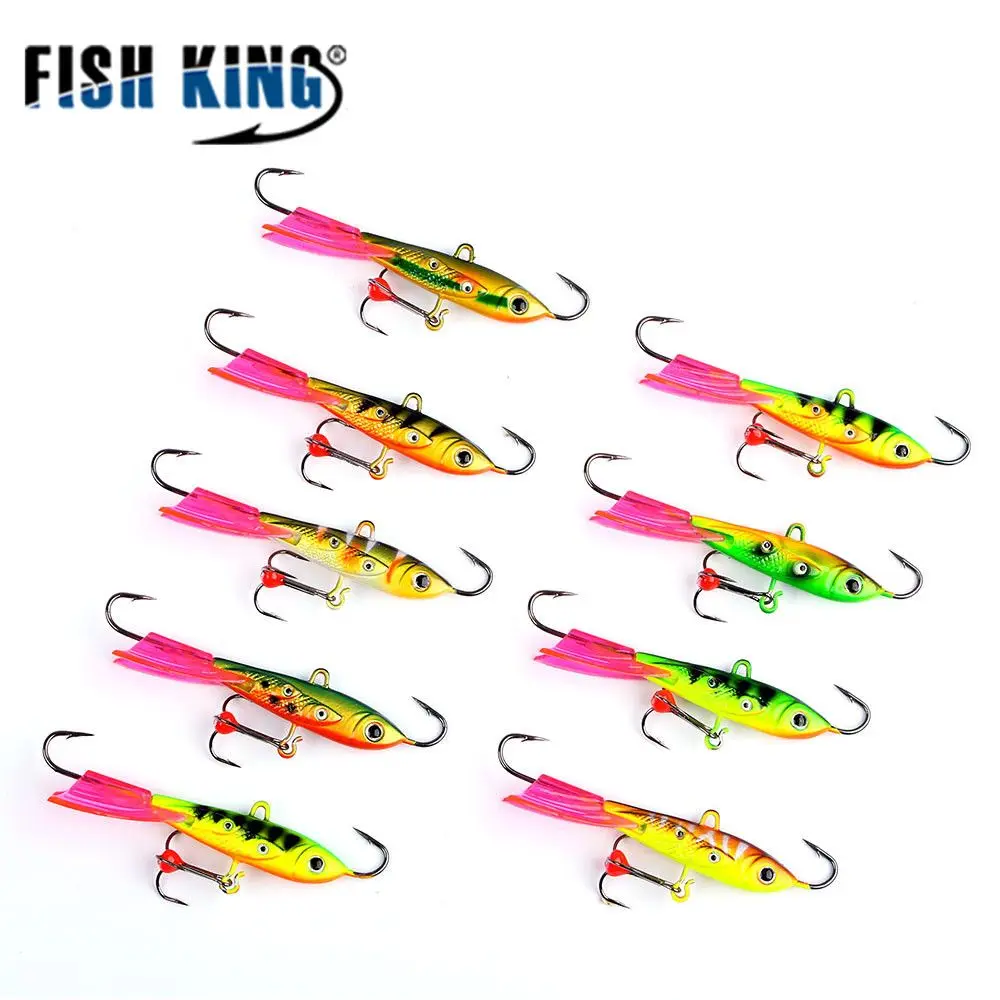 

Fish King Winter Ice Fishing Lure 85cm 20g 3D Eyes Lure Colorful AD-Sharp Bait Hard Lures Rotating for Fishing Bait