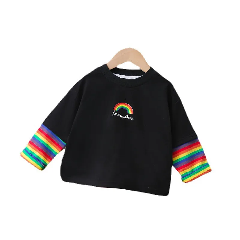 

New Children Fashion Clothes Spring Autumn Baby Boys Girls Casual T-Shirt Toddler Fashion Costume Infant Kids Cotton Clothing