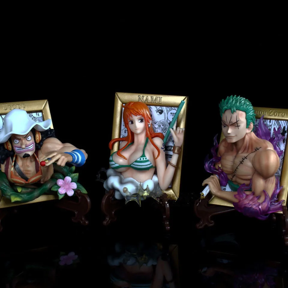 Японское аниме One Piece GK Usopp Nami Roronoa Zoro фоторамка искусственная фигурка игрушка
